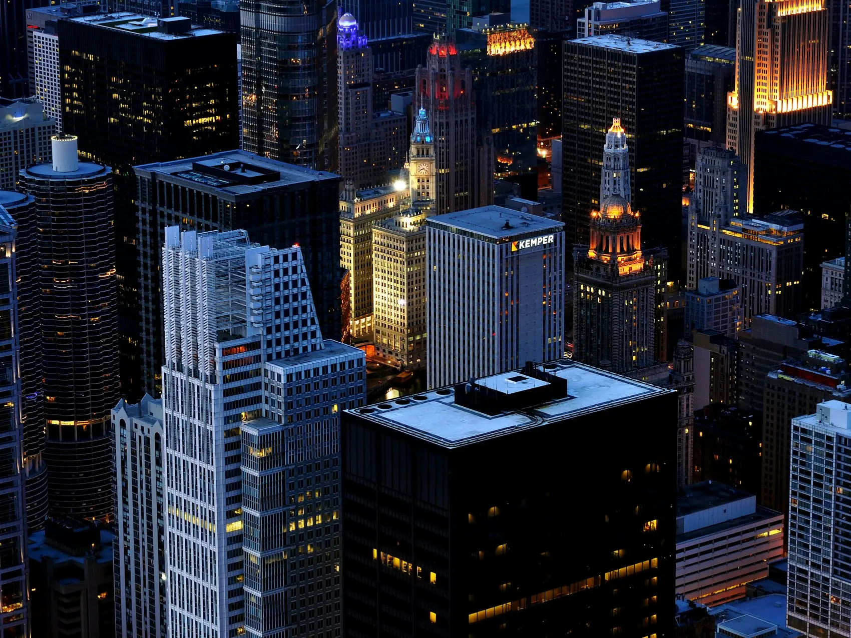 aerial photography of buildings